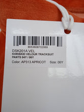 Load image into Gallery viewer, KHRISJOY Boys Orange Cotton Blend Velour Logo Print Joggers 6 Yrs RRP115 NEW
