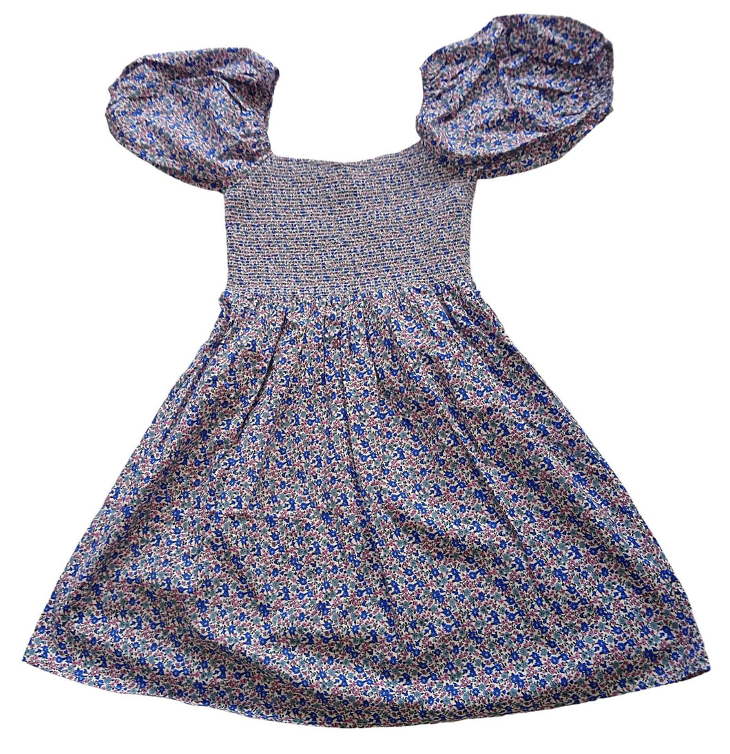 LES COYOTES DE PARIS KIDS Dolly Dress Flowerfield Blue Multi 14 Years NEW RRP120