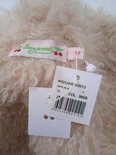 Load image into Gallery viewer, BONPOINT Jalou Vest Waistcoat Shearling Embroidered Brown 2 Years NEW RRP245
