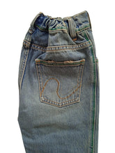 Load image into Gallery viewer, ERL Girls Light Blue Denim Contrast Stitch Slim-Fit Jeans Size 8 Yrs RRP200 NEW
