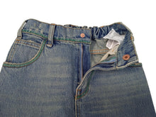 Load image into Gallery viewer, ERL Girls Light Blue Denim Contrast Stitch Slim-Fit Jeans Size 8 Yrs RRP200 NEW

