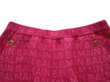 Load image into Gallery viewer, BALMAIN Girls Pink Logo Print Button Detail Jacquard Shorts 14 Yrs RRP355 NEW
