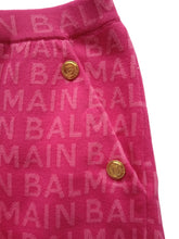 Load image into Gallery viewer, BALMAIN Girls Pink Logo Print Button Detail Jacquard Shorts 14 Yrs RRP355 NEW

