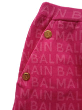 Load image into Gallery viewer, BALMAIN Girls Pink Logo Print Button Detail Jacquard Shorts 14 Yrs RRP355 NEW
