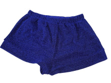 Load image into Gallery viewer, OSEREE KIDS Osemini Lumiere Shorts Lurex Metallic Blue 10-12 Years NEW RRP80
