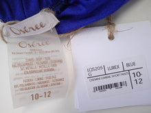Load image into Gallery viewer, OSEREE KIDS Osemini Lumiere Shorts Lurex Metallic Blue 10-12 Years NEW RRP80
