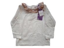 Load image into Gallery viewer, BONPOINT Baby Girls Ecru White Floral Collar Tiame T-Shirt 18 Mnths RRP55 NEW
