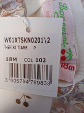 Load image into Gallery viewer, BONPOINT Baby Girls Ecru White Floral Collar Tiame T-Shirt 18 Mnths RRP55 NEW
