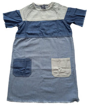 Load image into Gallery viewer, STELLA MCCARTNEY KIDS Patchwork Denim Dress Cotton Blue 14 Years NEW RRP75
