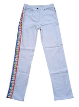 Load image into Gallery viewer, STELLA MCCARTNEY KIDS Logo Tape Denim Jeans Stretch White 14 Years NEW RRP95
