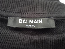 Load image into Gallery viewer, BALMAIN Girls Black Cotton Long Sleeve Open Shoulder Jumper 14 Yrs RRP190 NEW
