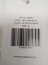 Load image into Gallery viewer, LES COYOTES DE PARIS White Cotton Denim Jamari Straight Leg 16 Yrs RRP115 NEW

