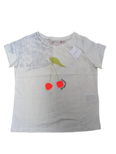 Load image into Gallery viewer, BONPOINT Kids Girls Cherry Print White Top Tshirt Size 4 Years NEW RRP 60
