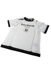 Load image into Gallery viewer, BALMAIN KIDS Girls Contrast White Black Classic Tee Logo 24 Months NEW RRP 115
