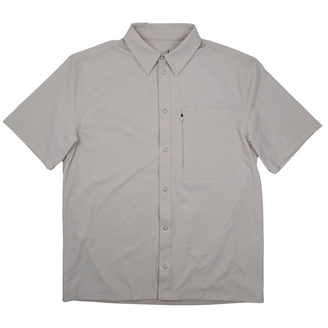 HOLZWEILER Mens Nifi Short Sleeve Shirt Grey Size:M NEW RRP: 195