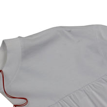 Load image into Gallery viewer, ALEXANDER MCQUEEN Top Tee Cotton Peplum Hem Oversized Fit White 38 NEW RRP: 390
