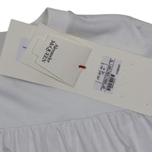Load image into Gallery viewer, ALEXANDER MCQUEEN Top Tee Cotton Peplum Hem Oversized Fit White 38 NEW RRP: 390
