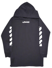 Load image into Gallery viewer, OFF WHITE KIDS Girl Hoodie Logo Front and Back Black Size:12 Years NEW RRP: 190
