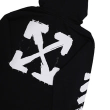 Load image into Gallery viewer, OFF WHITE KIDS Girl Hoodie Logo Front and Back Black Size:12 Years NEW RRP: 190
