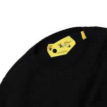 Load image into Gallery viewer, OFF-WHITE KIDS Logo Wool Crewneck Knt Jumper Black Size:6 Years NEW RRP: 255
