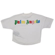 Load image into Gallery viewer, PALM ANGELS KIDS Girls Classic Over Logo Tee SS White Size:4 Years NEW RRP: 115
