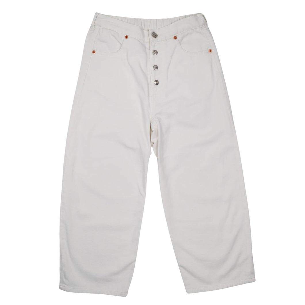 MAISON MARGIELA MM6 KIDS Unisex Loose Fit Denim Jeans Neutrals 10 Yrs NEW RRP140