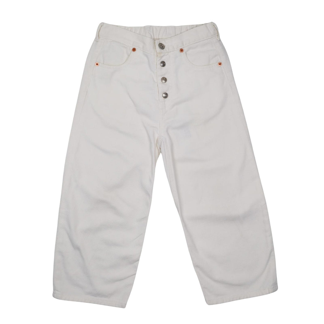 MAISON MARGIELA MM6 KIDS Unisex Loose Fit Denim Jeans Neutral 8 Yrs NEW RRP140