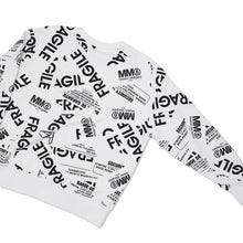 Load image into Gallery viewer, MAISON MARGIELA MM6 KIDS Teen Fragile Logo Sweatshirt White 14 Yrs NEW RRP145
