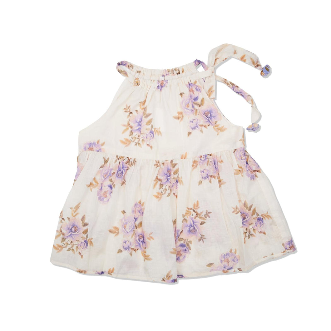 ZIMMERMANN KIDS Girls Tie Shoulder Cotton Dress White Size8 Years NEW RRP 130