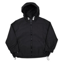 Load image into Gallery viewer, KHRISJOY KIDS Unisex Hooded Zip Logo Windbreaker Black Size:8 Years NEW RRP: 285
