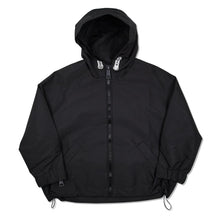 Load image into Gallery viewer, KHRISJOY KIDS Unisex Hooded Zip Logo Windbreaker Black Size:8 Years NEW RRP: 285
