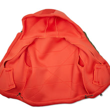 Load image into Gallery viewer, KHRISJOY KIDS Unisex Neoprene Hooded Zip Logo Jacket Orange 8 Years NEW RRP: 300
