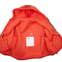 Load image into Gallery viewer, KHRISJOY KIDS Unisex Neoprene Hooded Zip Logo Jacket Orange 8 Years NEW RRP: 300
