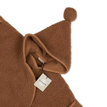 Load image into Gallery viewer, BINIBAMBA KIDS Baby Merino Wool Snugglesuit Hooded Onesie Brown 6 Mo NEW RRP85
