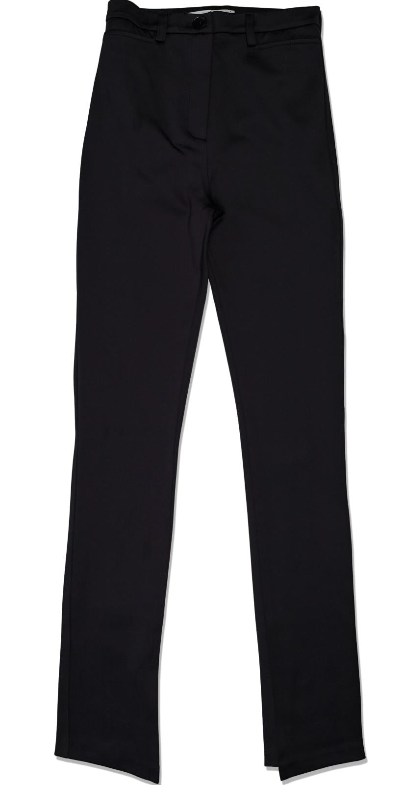 LES COYOTES DE PARIS Tosca Skinny Uneven Hem Trousers Black 12 Yrs NEW RRP100