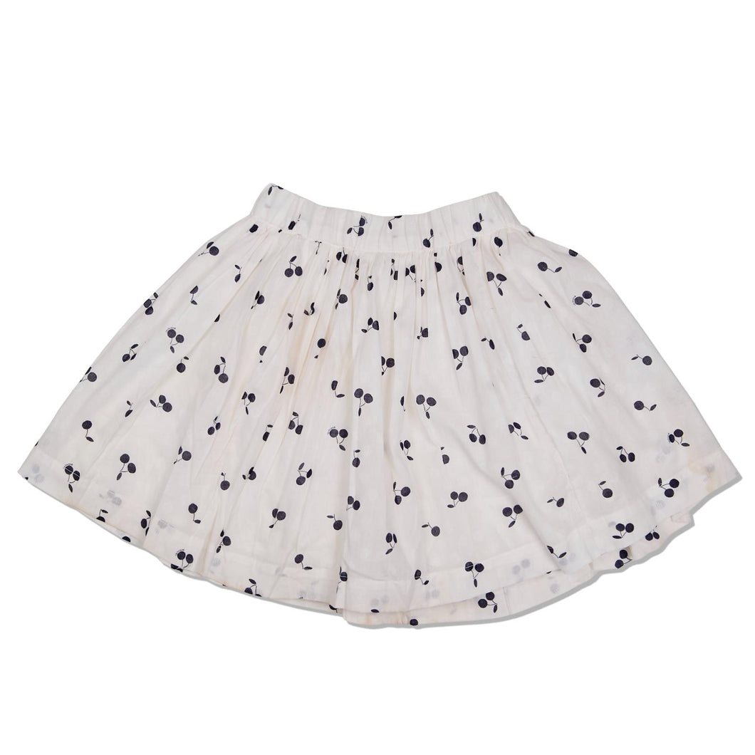 BONPOINT KIDS Girl Cotton Print Skirt White Size:6 Years NEW RRP: 80