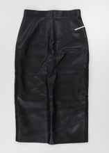 Load image into Gallery viewer, ALEKSANDRE AKHALKATSISHVILI Skirt Faux Leather Midi Straight Black - XL RRP280
