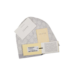 Load image into Gallery viewer, GUCCI KIDS Baby Unisex GG Wool Monogram-print Hat Grey - Size:L - NEW - RRP 75
