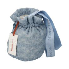 Load image into Gallery viewer, MISSONI KIDS Bag Crossbody Drawstring Pouch Denim Look Knit Blue RRP50
