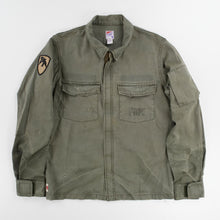 Load image into Gallery viewer, PRPS JAPAN Military Jacket High Collar Full Zip Green Cotton - Medium RRP150
