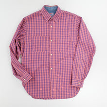 Load image into Gallery viewer, PRPS JAPAN Shirt Check Cotton Pink Long Sleeve Button Up - Medium RRP75
