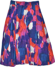 Load image into Gallery viewer, JIGSAW Womens A-Line Skirt UK 12 Medium W30 Multicoloured Tie Dye Silk
