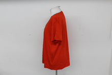 Load image into Gallery viewer, M&amp;S Marks &amp; Spencer Ladies Orange Short Sleeve Voop Neck T-Shirt UK16 RRP15 NEW
