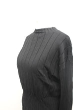 Load image into Gallery viewer, M&amp;S Marks &amp; Spencer Ladies Black Stretch Rib Knit Compact Jumper UK18 RRP45 NEW
