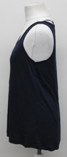 Load image into Gallery viewer, M&amp;S Marks &amp; Spencer Ladies Navy Blue Scoop Neck Vest Top UK10 RRP12.5 NEW
