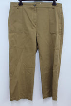 Load image into Gallery viewer, M&amp;S Ladies Brown High Rise Wide Utility Trousers W40 EU48 UK20 NEW RRP19.5
