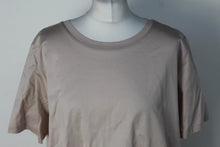 Load image into Gallery viewer, M&amp;S Marks &amp; Spencer Ladies Almond Cotton Merc Pima T-Shirt UK10 RRP19.50 NEW
