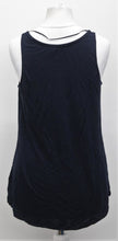 Load image into Gallery viewer, M&amp;S Marks &amp; Spencer Ladies Navy Blue Scoop Neck Vest Top UK10 RRP12.5 NEW
