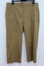 Load image into Gallery viewer, M&amp;S Ladies Brown High Rise Wide Utility Trousers W40 EU48 UK20 NEW RRP19.5
