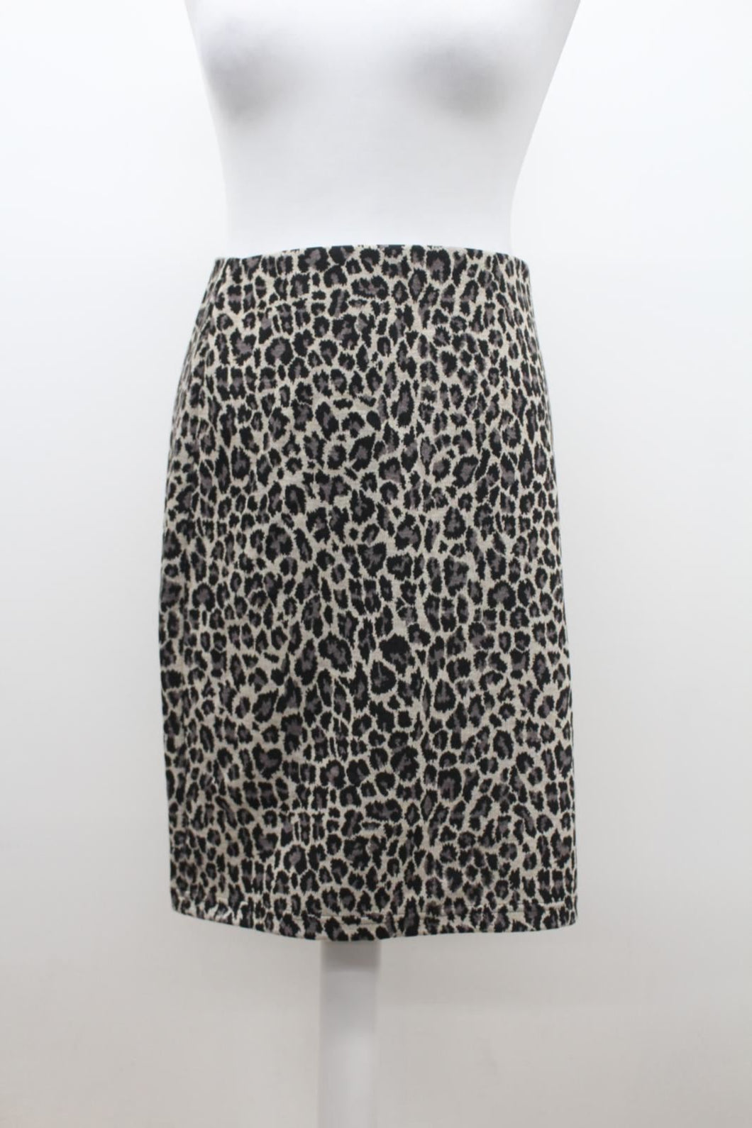 M&S Marks & Spencer Ladies Grey Animal Print Tapered Skirt UK10 RRP35 NEW